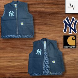 Yankees x carhartt rework style vest