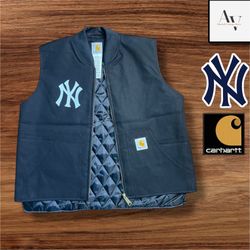 Yankees X carhartt rework style vest