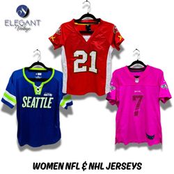 Women NHL & NFL Jerseys - 35 pieces