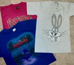 ZH0050 Vintage Einzelne Naht T-Shirts - 20 Stück