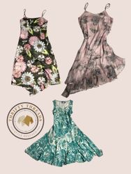 Floral Fusion x Y2K Dress S-1088