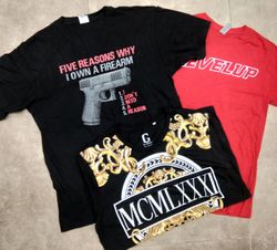 ZH0056 Un-Branded Printed T-shirts - 19 Pcs