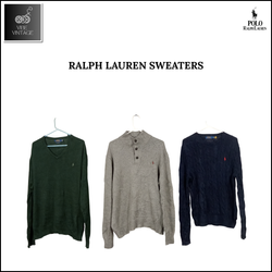 RALPH LAUREN SWEATERS - 10 PCS (BUNDLE 4)