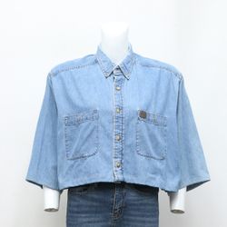 CV0073 Rework Denim Crop Shirts - 20 Stück