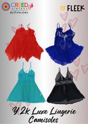 IQ0019 Y2k Luxe Lingerie Camisoles - 10 Pièces