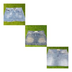 Y2K Denim Mini Skirts 8 PIECES
