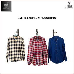 RALPH LAUREN MEN'S SHIRTS - 12 PCS