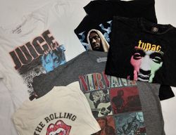 ZH0074 Vintage Music Tees - 20 pcs