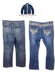 Jean flare avec design de poche arrière style Y2K,..