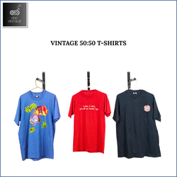ヴィンテージ50:50 Tシャツ - 10個（バンドル2）