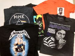 ZH0075 Vintage Music T-shirts - 15 Pcs