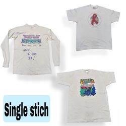Einzelnaht-T-Shirts