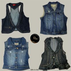 Colete Denim Y2K Estiloso – Moda Vintage dos anos ..
