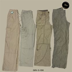 Y2K Creme Cargo Capri – Moda Urbana Clássica dos A..