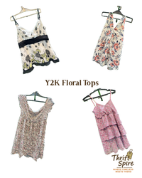 Tops floraux Y2K