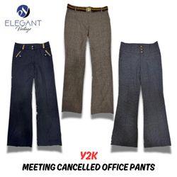 Y2K Meeting Cancelled Office Pants - 30 pieces - E..