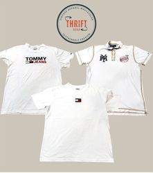 T1005 Tommy Polos/Tees (Only White) 20 PCs