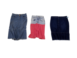 Denim midi skirts -7pcs -20/5/25