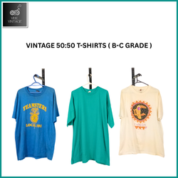 VINTAGE 50:50 T-SHIRTS - 15 PCS BUNDLE 1