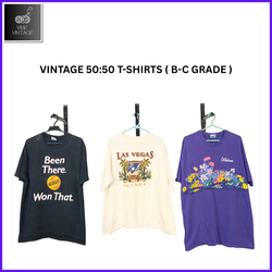 VINTAGE 50:50 T-SHIRTS -16 PCS BUNDLE 2