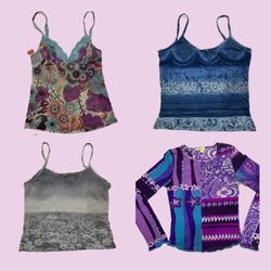 The Floral Color Girl x Y2k Top in Mesh