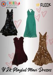 IQ0037 Robes Maxi Ludiques Y2k - 8 Pièces