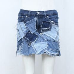 CV0096 Rework jupes à patchs aléatoires Levi's - 2..