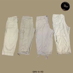 Pantaloni Capri Cargo Vintage Y2K – Tasche Utili, ..