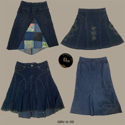 Gonna Midi in Denim Vintage Y2K – Chic, Casual e A..