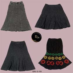 Gonna lunga in denim Y2K stilosa – Essenziale per ..