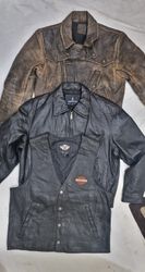 Men vintage flight/biker leather jackets