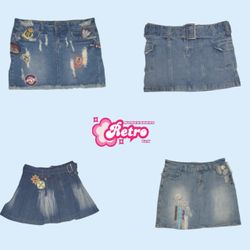 Y2k Bestseller Denim Mini Skirts (May-41)