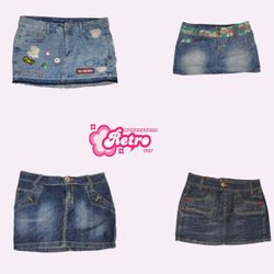 Y2k Unique Denim Mini Skirts (May-43)