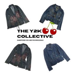 00s Romcom Unique Embellished Denim Jacket Mix (TE..