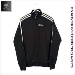 MIX BRANDED LIGHT ZIPPER TRACK JACKETS - 11 PCS (B..