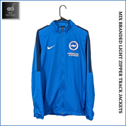 MIX BRANDED LIGHT ZIPPER TRACK JACKETS - 10 PCS (B..