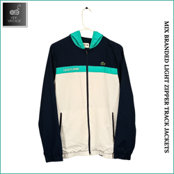 MIX BRANDED LIGHT ZIPPER TRACK JACKETS - 10 PCS (B..