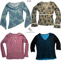 Y2K Soft Core Full Sleeves Tops (RE-1129)