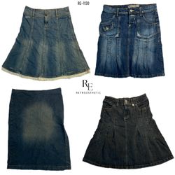 Y2K Denim Mini Skirts (RE-1130)