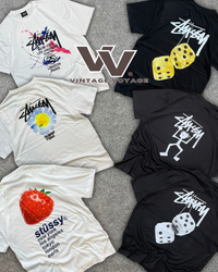 StüssyリワークスタイルTシャツ MOQ 20点 #21525