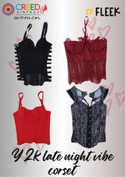 IQ0053 Y2k late night vibe corset - 8 Pieces