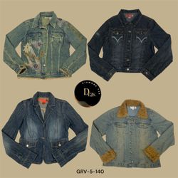 Y2K Blue Denim Jacket – Classic Early 2000s Look (..