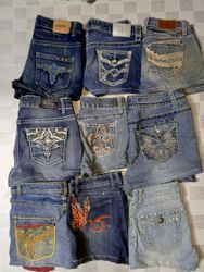 lOVE INDIGO AND OTHER BRAND MINI MICRO SHORTS (MR5..