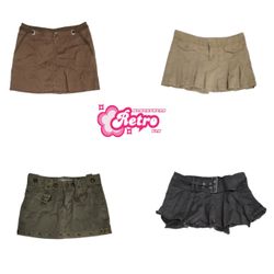Y2k All American Cargo Mini Skirts (May-52)