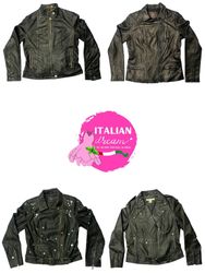 Veste en cuir signature Y2K