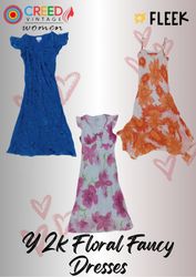 Robe fantaisie florale Y2k IQ0055 - 8 pièces