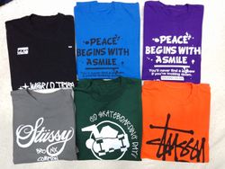 CV0108 T-shirts Style Rework Stussy - 20 Pcs
