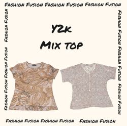Mix de hauts à thème skin y2k FF-929