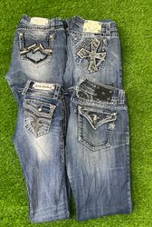 Miss me and rock revival flared jeans 10 pieces