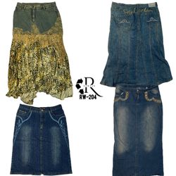 Y2k unique denim skirts(RW-204)